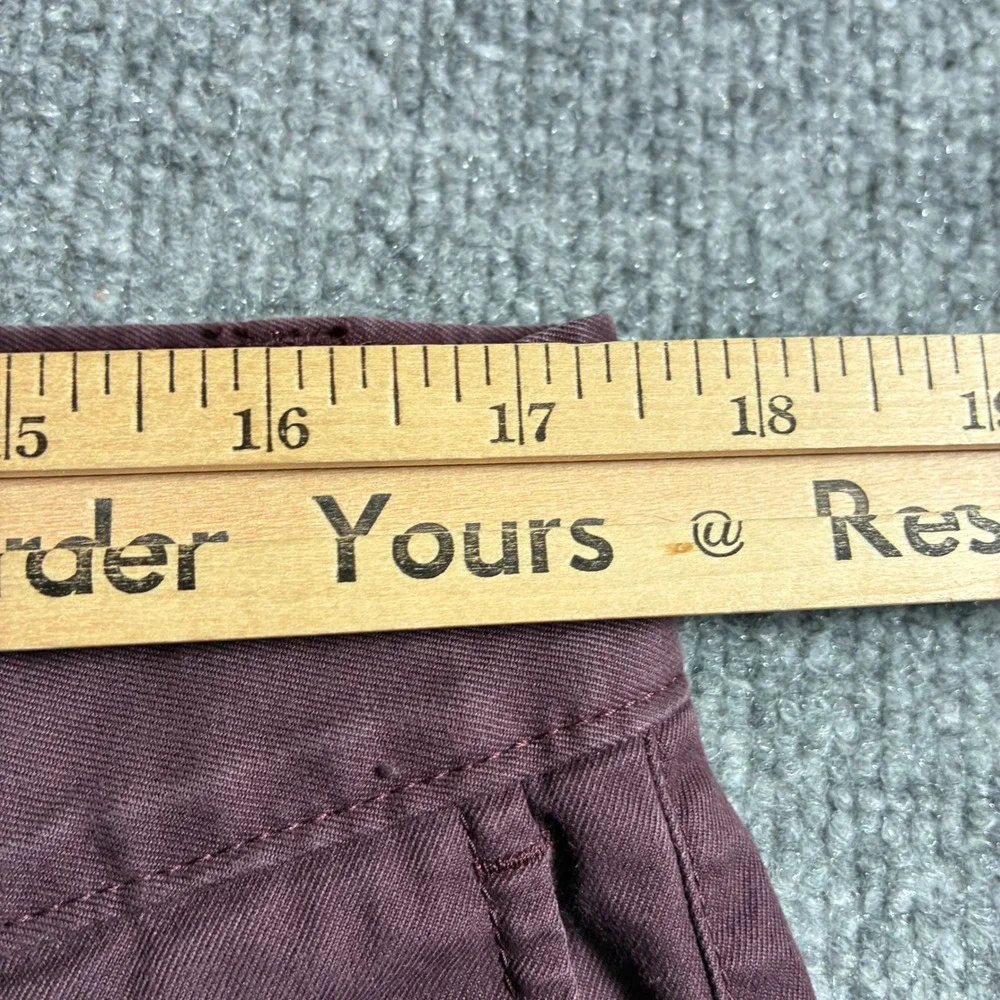 Banana Republic Fulton Chino Mens‎ 34x30 Burgundy Slim Stretch Pants